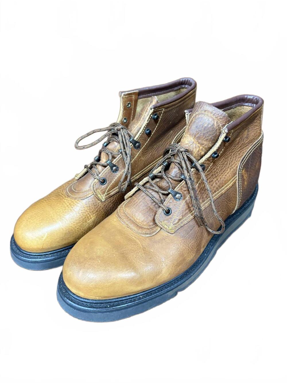NEW RED WING SHOES men's leather lace-up work boots in brown